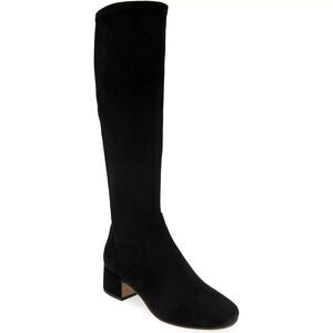 Gentle Souls Women Ella Stretch Knee High Riding Boots Size US 6M Black Suede